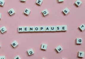 Tiles spelling out how will I know it's menopause.